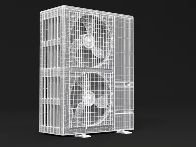 Old Heat Pump 3D model