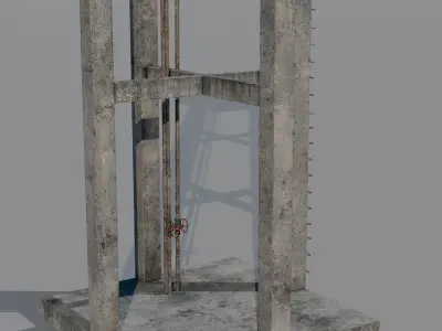 Water Tank Low-poly 3D model