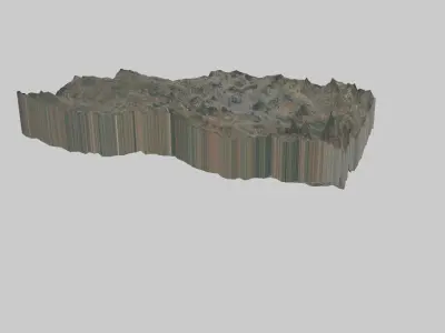 Hyderabad City  Low-poly 3D model