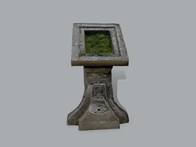 lectern Low-poly 3D model