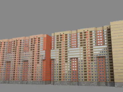 MSK Building 01 Low-poly 3D model