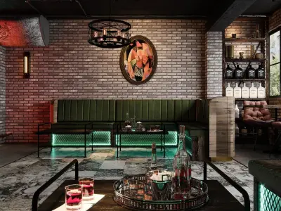 night club  interior 3D model