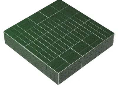 Ampm square ceramic garden side table dendi  3D model