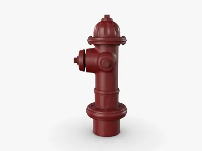 fire hydrant Low-poly 3D model