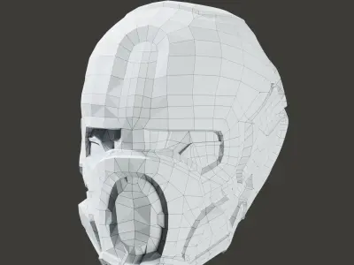 SciFi Helmet ver5 Low-poly 3D model