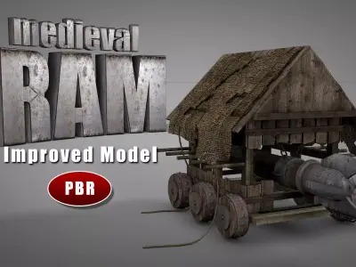 Medieval Ram 3D model