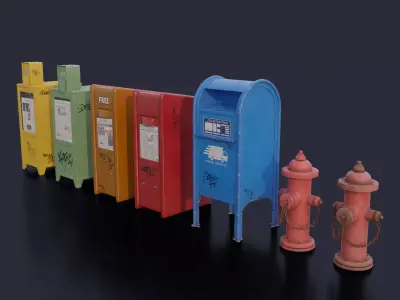 Street Assets 3D model