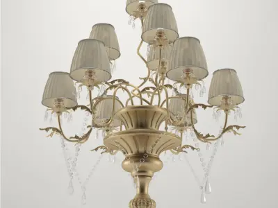 Pro - Floor Light Piantana Con Cristali 3D model