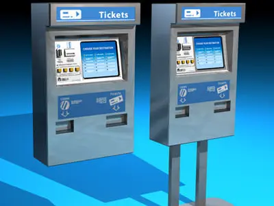 Ticket dispenser 3D model