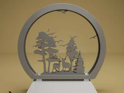 LIGHT DESK DECORATION 3D print model