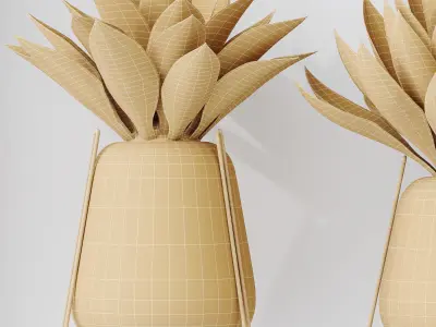 HousePlants Snake Green Sansevieria Trifasciata Robusta Set02 3D model