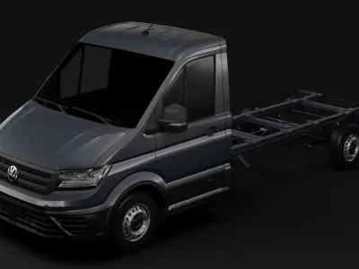 WV Crafter Chassi SingleCab L2 2017 3D model