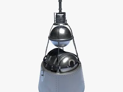 Sputnik 2 Satellite 3D model