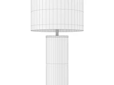  Grace Gold Table Lamp with Fabric Shade Low-poly 3D model