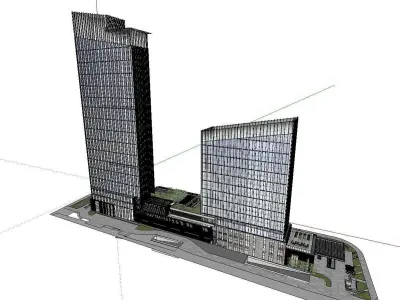 vacation spot-Resort-Fashion Leisure Hotel-096 3D model