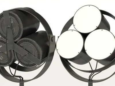 Signal floor lamp 3D model