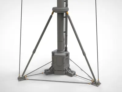 sci fi Mast 6 3D model