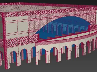 Al Raha Theatre - Arabic Building for exterior No interior 3D model