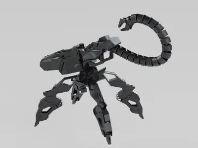 mech robot scorpio scifi automatic  3D model
