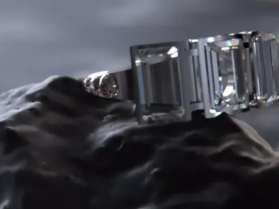 Ring woman design 3D model
