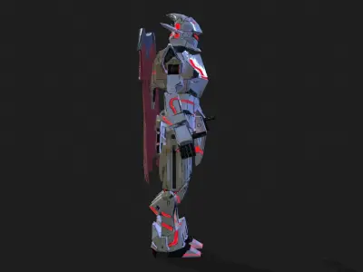 Cast Female SORO Low-poly 3D model