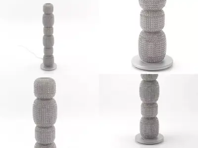 Versol four different lamps on table 3D model