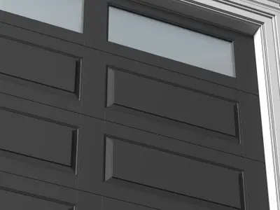 Automatic Classic Modern Garage Doors 3D model