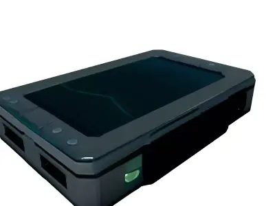 Rugged SciFi Data Pad Low-poly 3D model