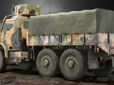  Cargo Truck Oshkosh MTVR MK23 PBR 