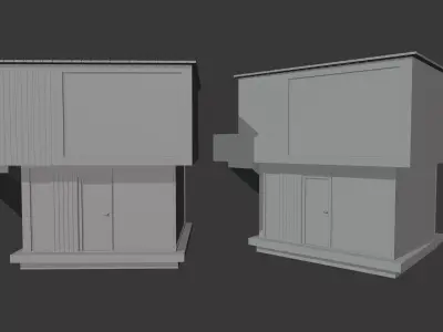 Exterior Modern small house 3D model