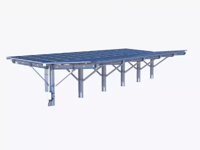 photovoltaic charging pile 3D model