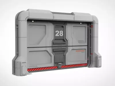 sci fi door 19 3D model