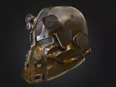 Power Armor Sentinel Low-poly 3D model