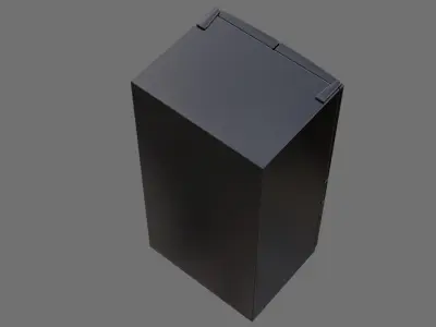 Refrigerator 3B Low-poly 3D model