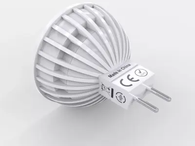 MR16 LED Spotlight Low-poly 3D model