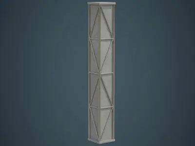 Pillar 1A Low-poly 3D model
