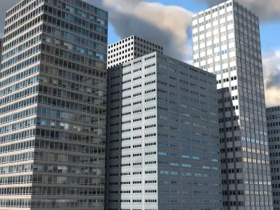 Modular Building Faces Pack 3D model