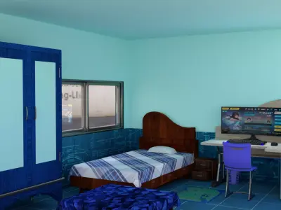 Blue room 3D model