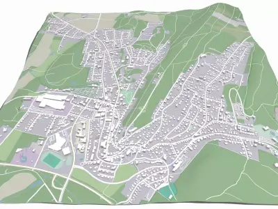 Cityscape Erlinghausen Germany 3D model