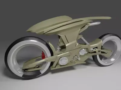 sci fi motorcycle 3D model