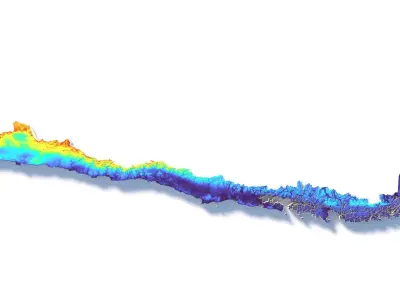 Chile Country Terrain 3D model