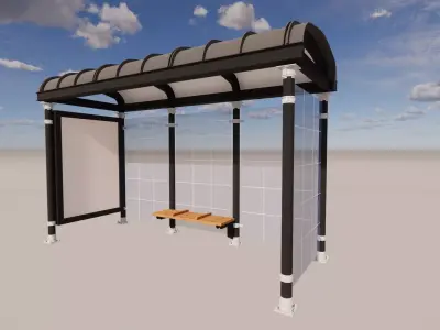 Bus Stop Collections -B8 3D model