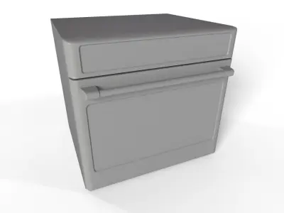 Cafe 30 inch Smart Single Wall Oven with Convection 3D model