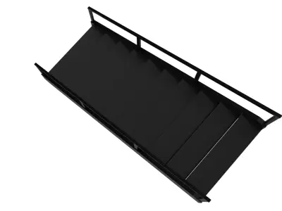 Metal Stairs PBR 02 Low-poly 3D model