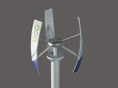 Vertical Wind turbine 3D model