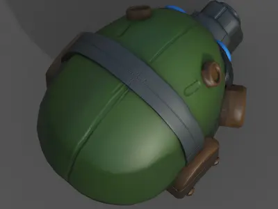Helmet military combat soldier armor scifi  Low-poly 3D model get