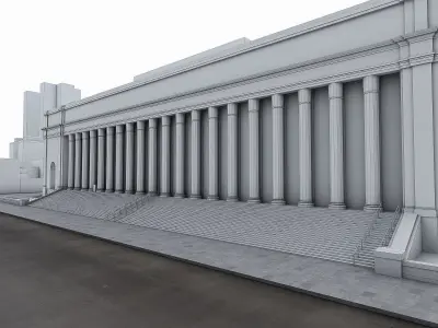 Madison Square Garden Low-poly 3D model