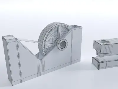 TomDixon Copper Office Accessories Free 3D model