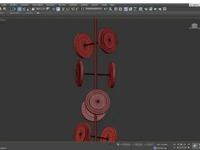 LE ROYER CHANDELIER Low-poly 3D model