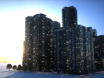 City Block Type B24 3D model